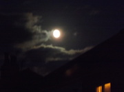 17th Oct 2013 - Moon and clouds