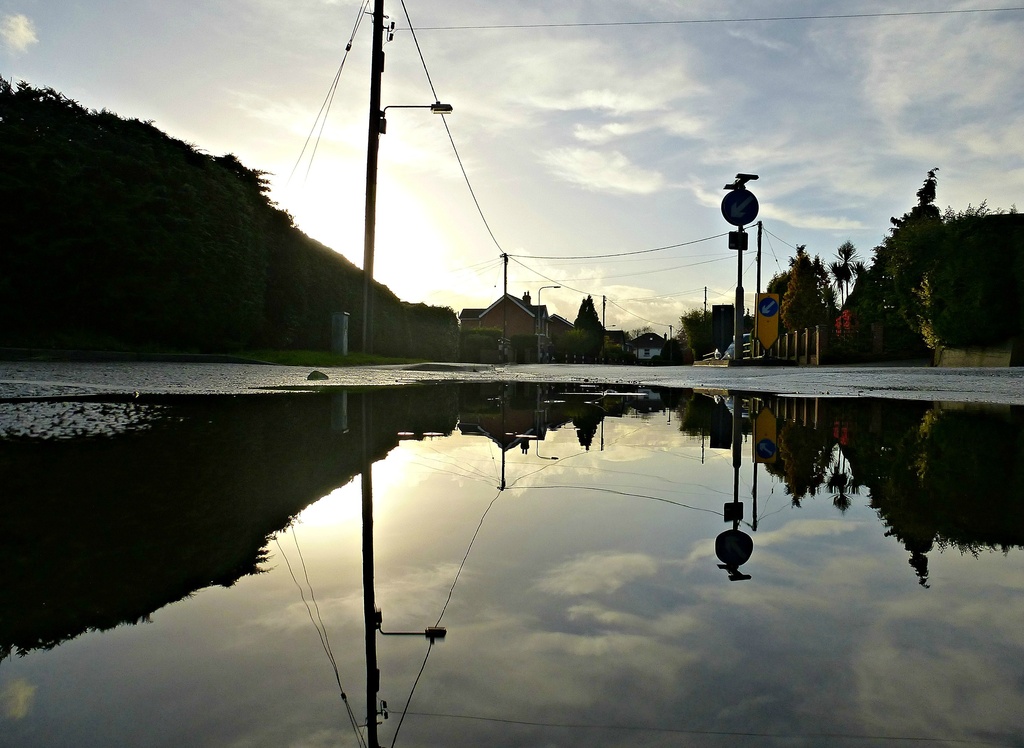 'puddle' on the street where we live .... by quietpurplehaze