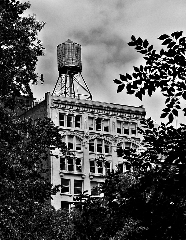 Water tower from Madison Square Park by soboy5