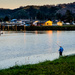 Fishing At the Golden Hour In Winchester Bay  by jgpittenger