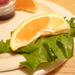 Orange Wedge and Lettuce by stephomy