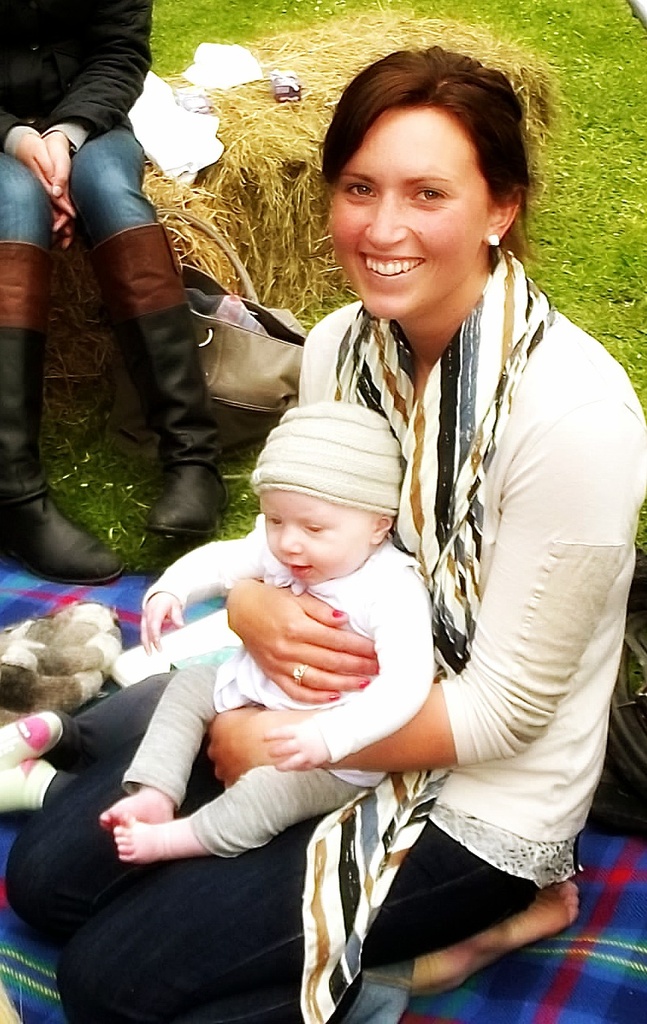 Tiny baby on her first picnic by maggiemae