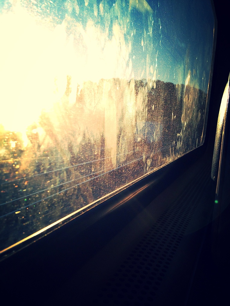 Dirty train window... by fauxtography365