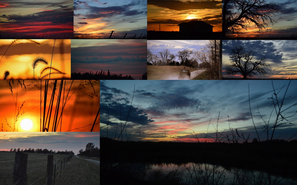 Kansas Evening Collage by kareenking
