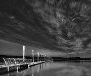 17th Nov 2013 - Twilight at Siltcoos Dock In Black and White