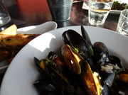 20th Nov 2013 - Cornish mussels and potato wedges...