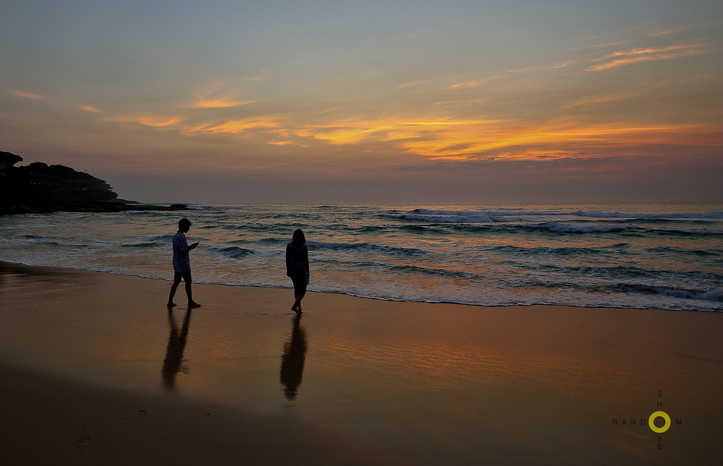 A walk on the beach by abhijit