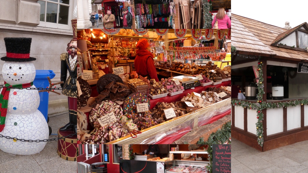 Christmas Market Collage. by la_photographic