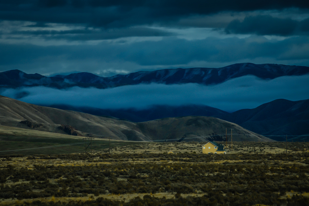 Lonely Yellow House by pflaume