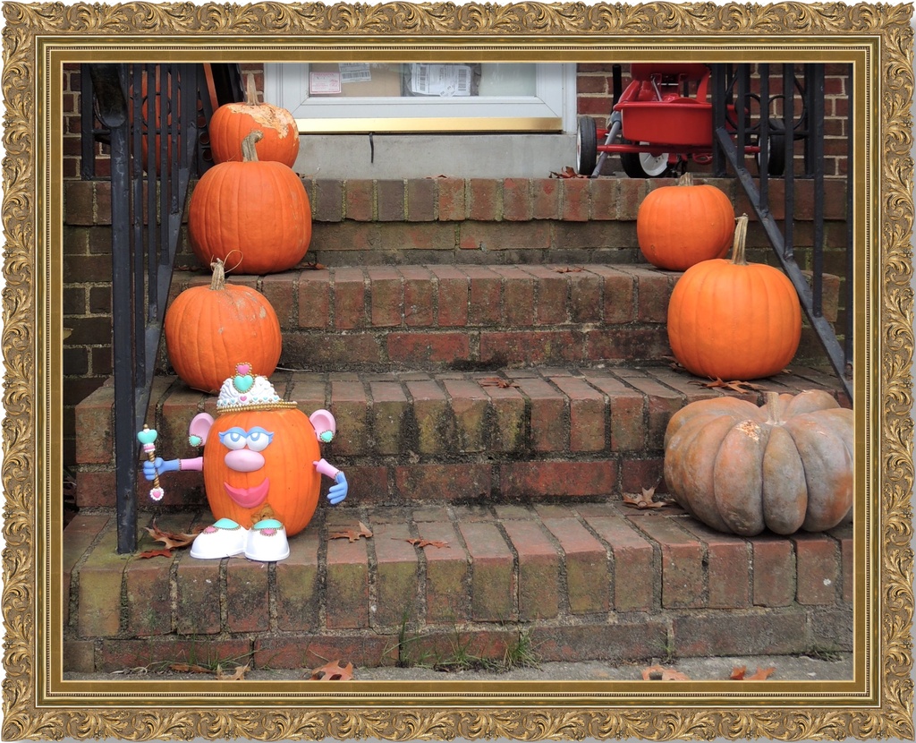 The Queen of Pumpkinlandia and a Few of Her Subjects by allie912