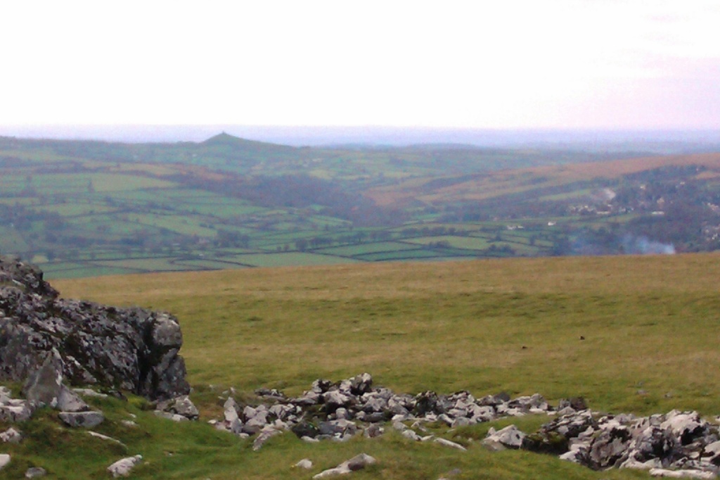 Cox Tor looking across to Brentor  by jennymdennis