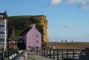 25th Nov 2013 - West Bay in Dorset - pink house envy.....
