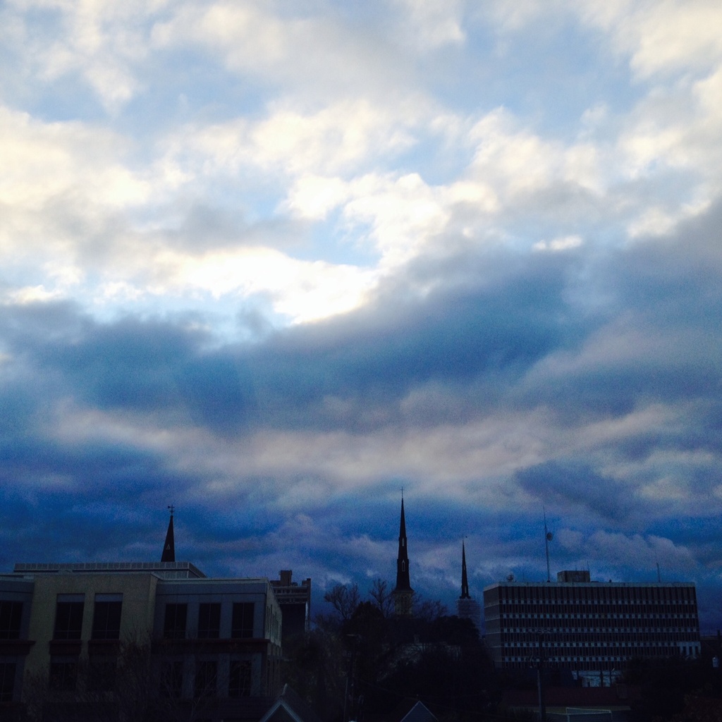 Skies over downtown Charleston by congaree