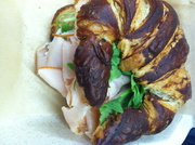 26th Nov 2013 - Pretzel croissant sandwich