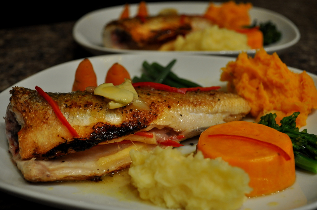 Pan Fried Seabass by andycoleborn