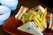 6th Dec 2013 - Clubhouse Sandwich with Fries