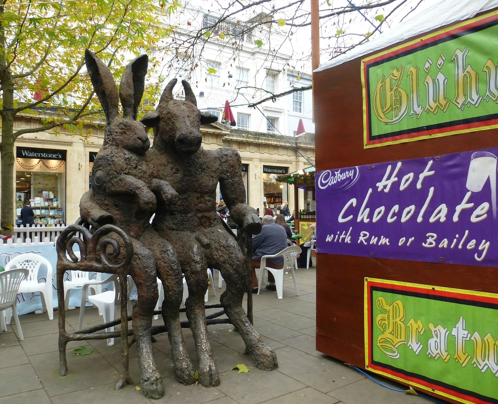 'Minotaur and Hare' on The Promenade, Cheltenham by quietpurplehaze