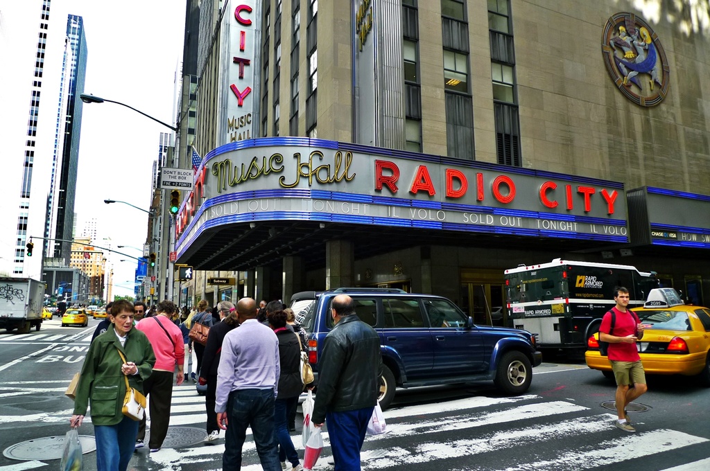 Radio City Music Hall street scene by soboy5