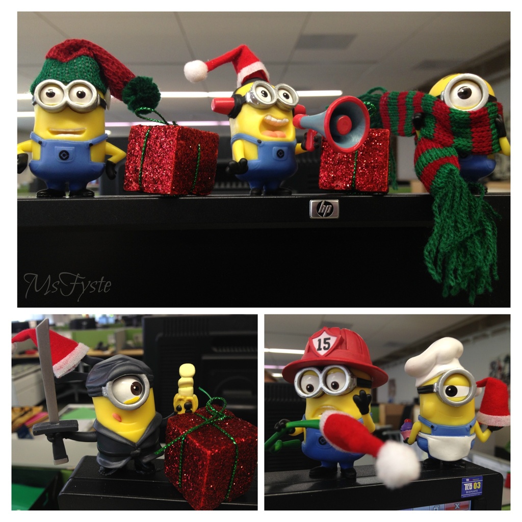 Even Minions Celebrate Christmas by msfyste