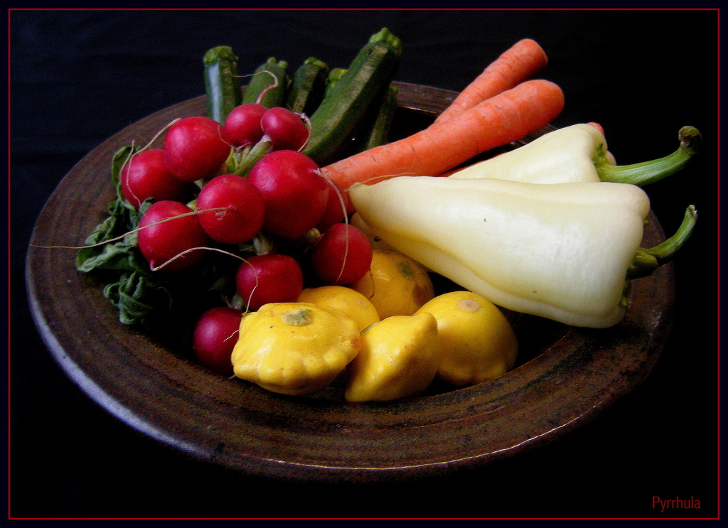 Still life with Carrots, Peppers ,Radish and Zucchini by pyrrhula