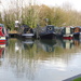 barges moored on the Kennet & Avon Canal by quietpurplehaze