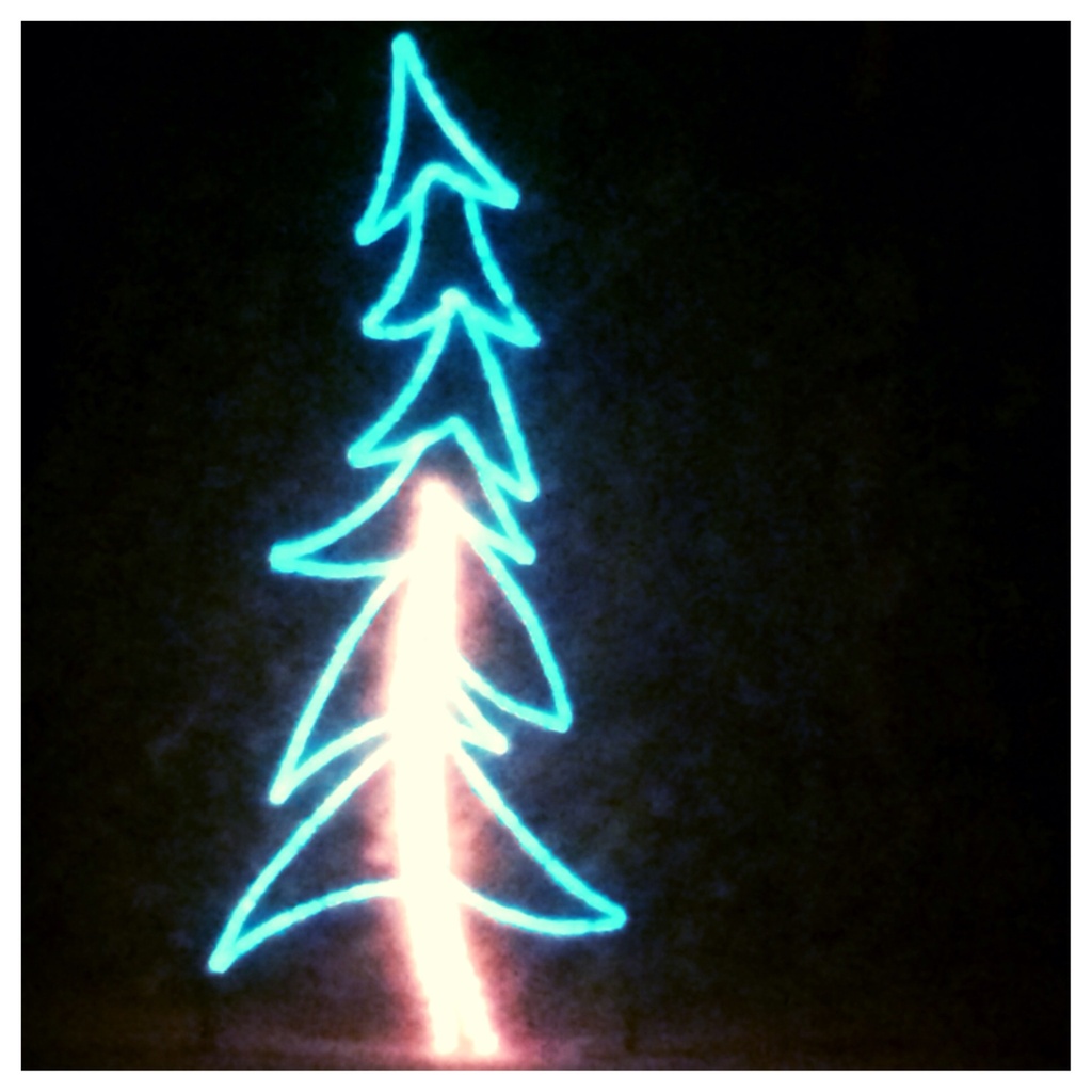 Neon Christmas Tree by lisaconrad