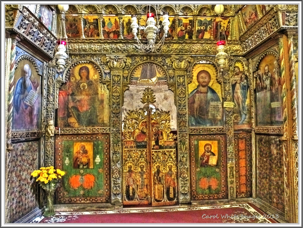 Interior ofThe Church,Panagia(Our Lady)tis Aggeloktisti by carolmw