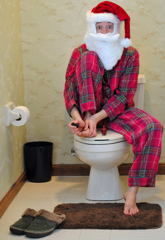 Santa was Busted Painting His Ho Ho Toes by alophoto