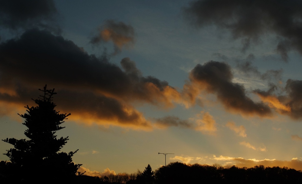 angry sunrise clouds by quietpurplehaze