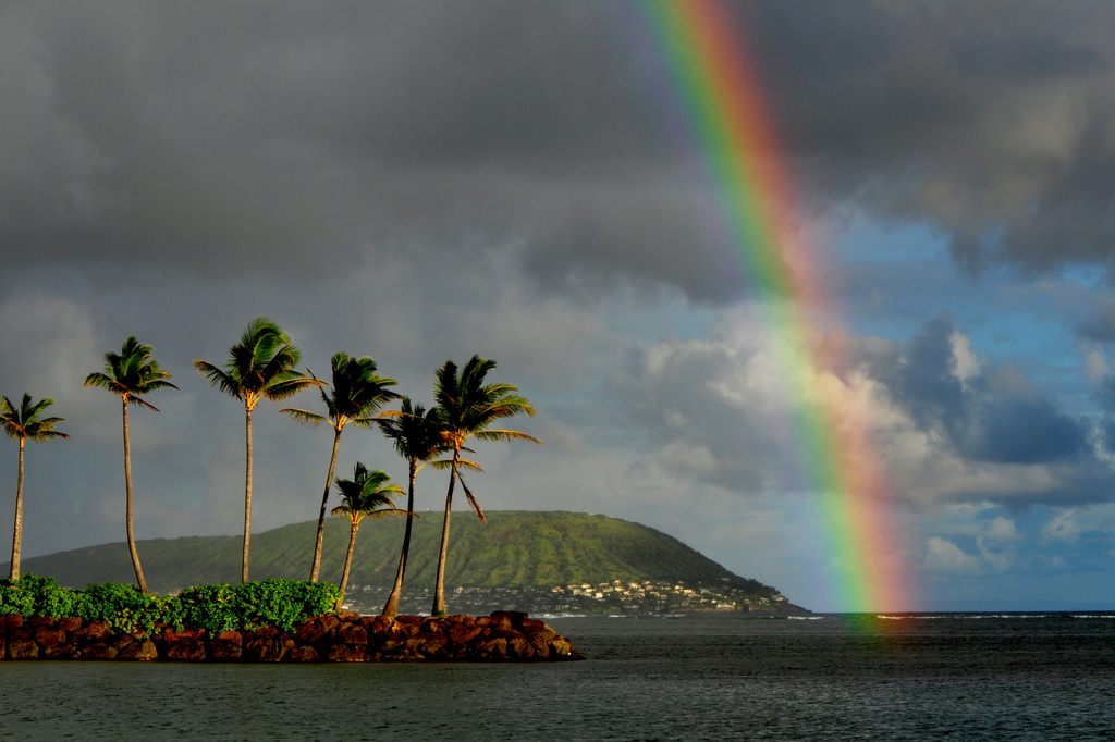 Rainbow Over the Pacific by taffy