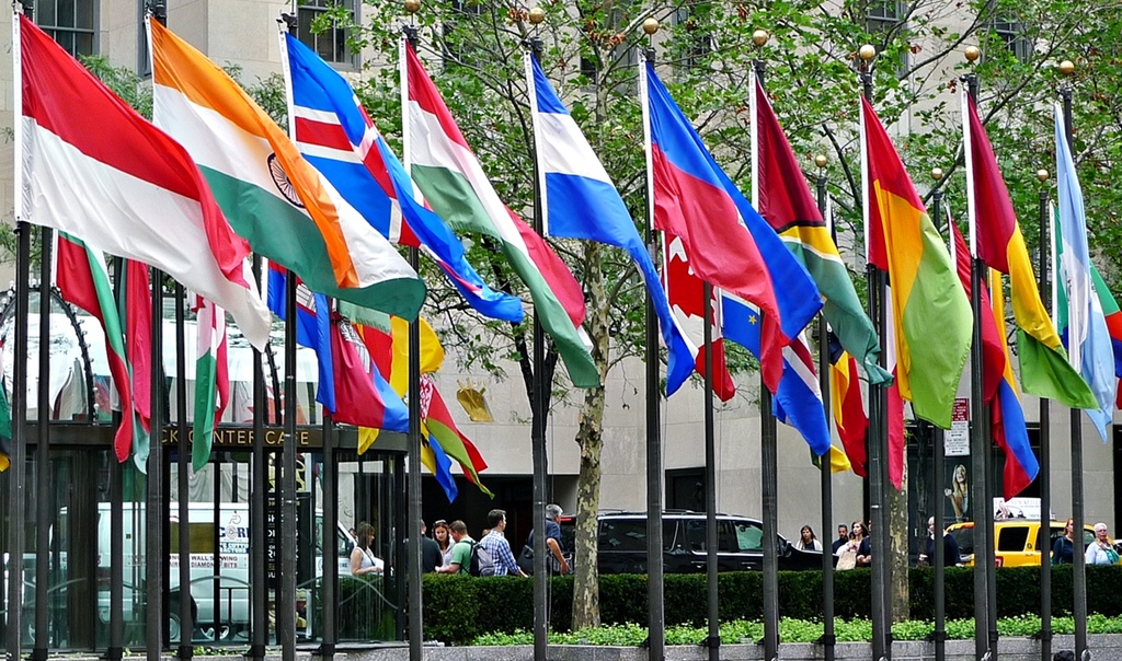 Rockefeller Center Flags  by soboy5