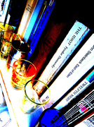 20th Dec 2013 - Books and Shot Glasses