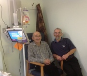 22nd Dec 2013 - Richard visiting Rog in hospital 