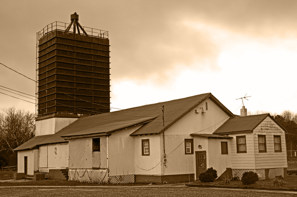 Richland Feed Mill sepia by hjbenson