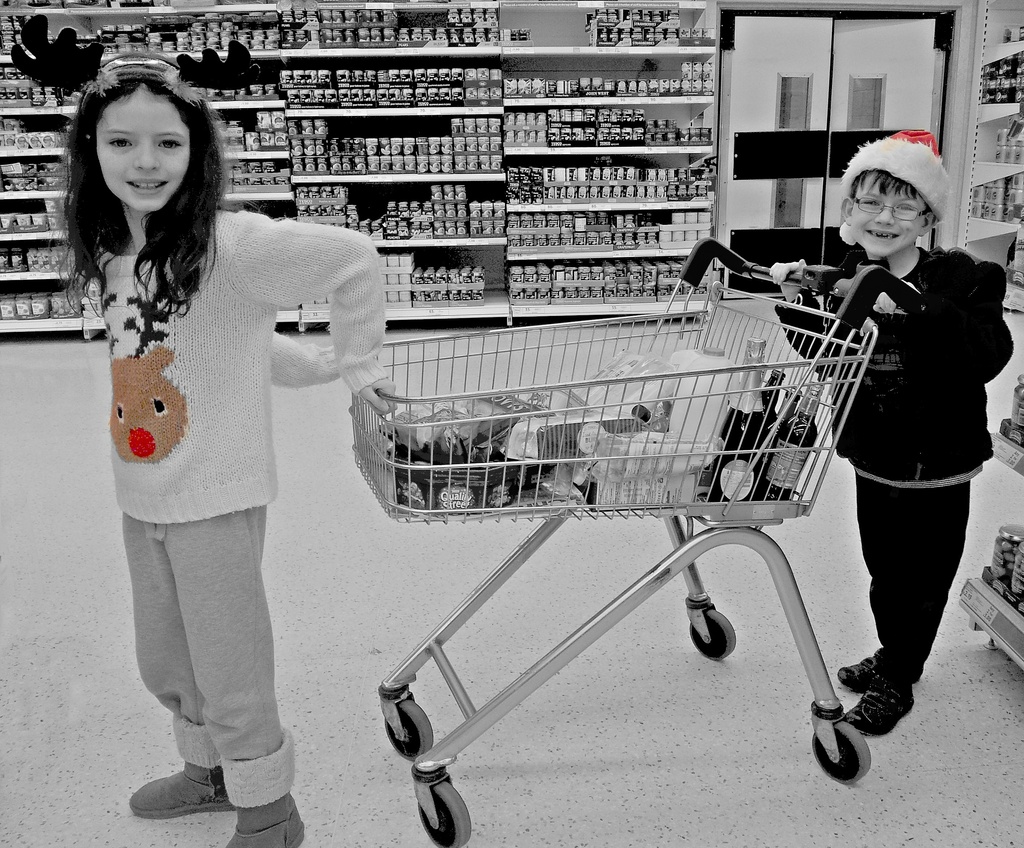 Santa and Rudolph Spotted in Tesco.... by jesperani