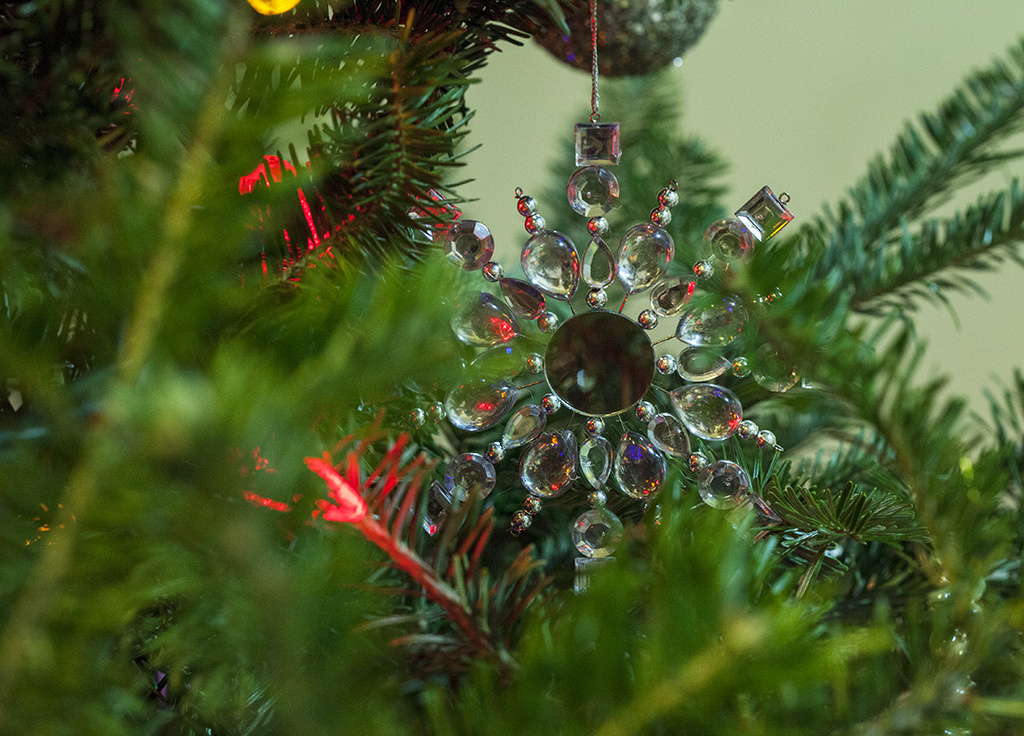 Jewelled Snowflake Ornament by gardencat
