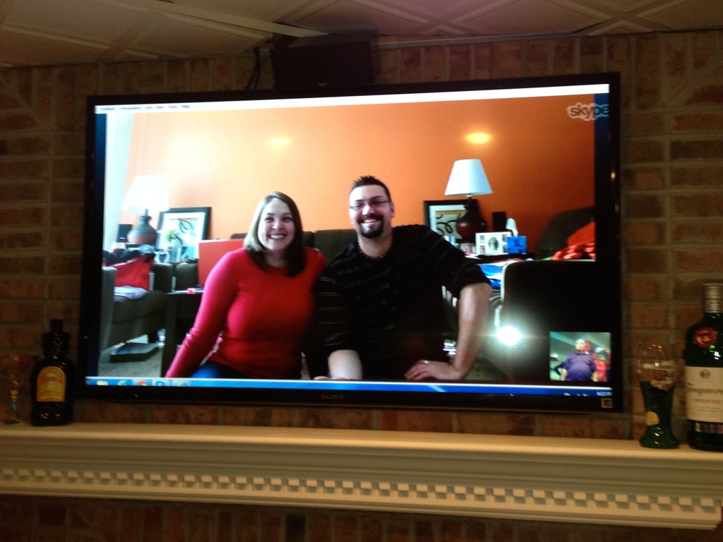 Skyping with Melissa and Kevin in California by graceratliff