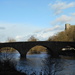 The old bridge over the river Teme  in Ludlow. by snowy