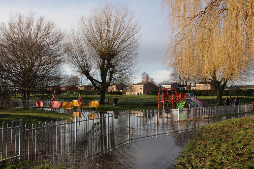 Flooded playground by busylady