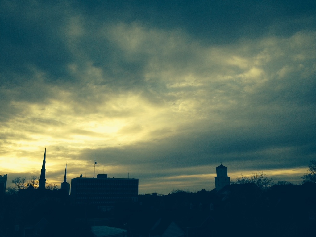 Sunset, downtown Charleston, SC by congaree