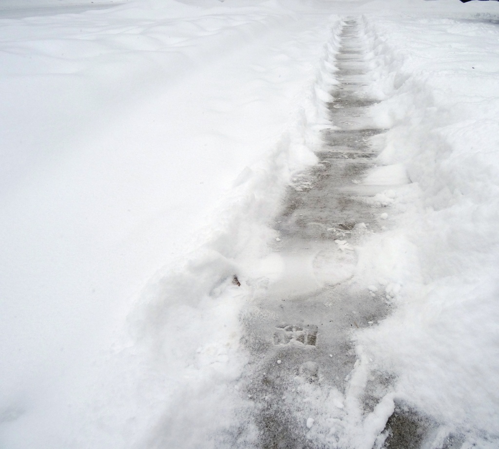 Day 211 Snow Sidewalk by rminer