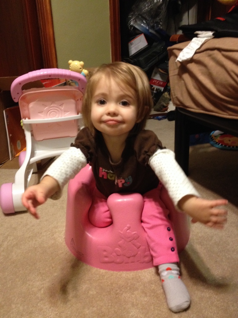 Got herself stuck in the bumbo by mdoelger