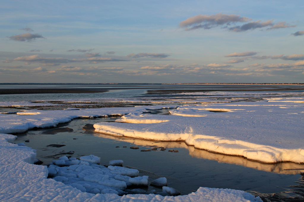 Beach Snow by lauriehiggins