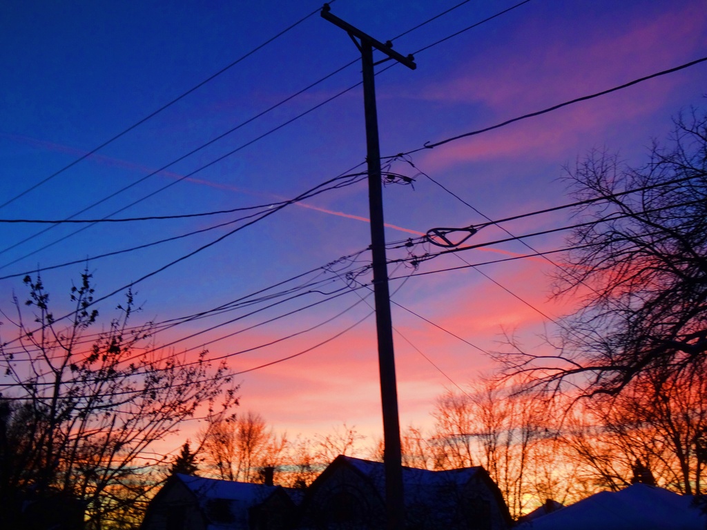 Day 213 Sunset Telephone Pole by rminer