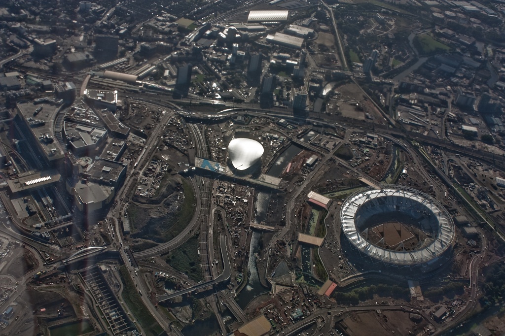 The Olympic site from seat 17F by edpartridge