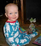 6th Jan 2014 - Connor in his pyjamas