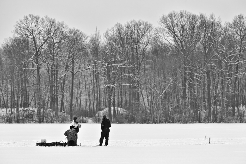 Winter Trout Fishing by kannafoot