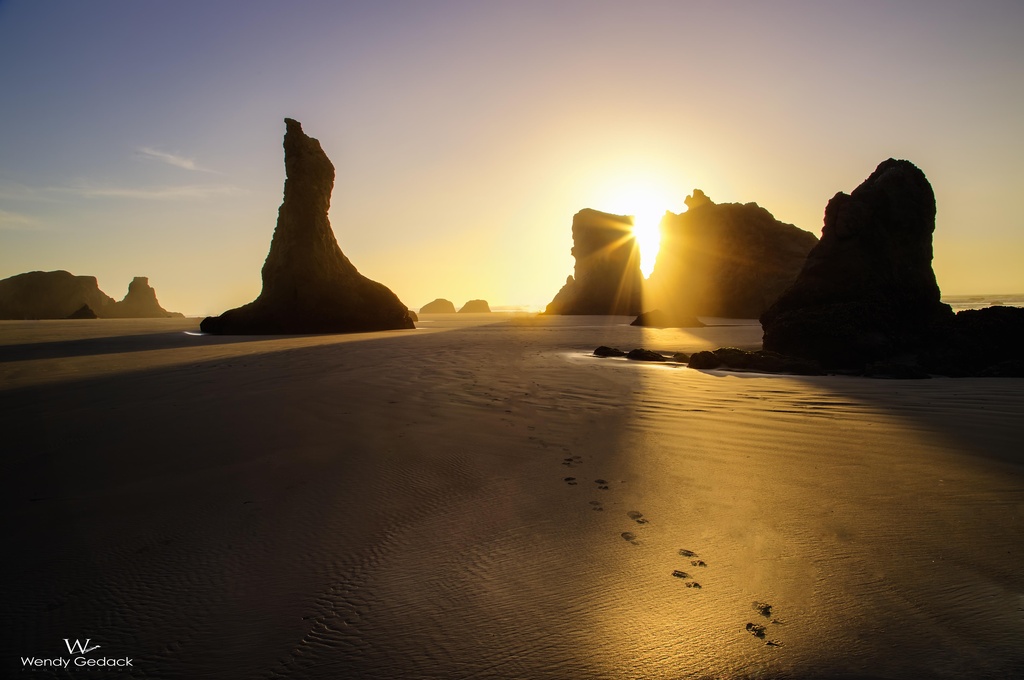 Footprints in the Sand by exposure4u