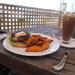 Thai burger and wedges.Yum! by happysnaps