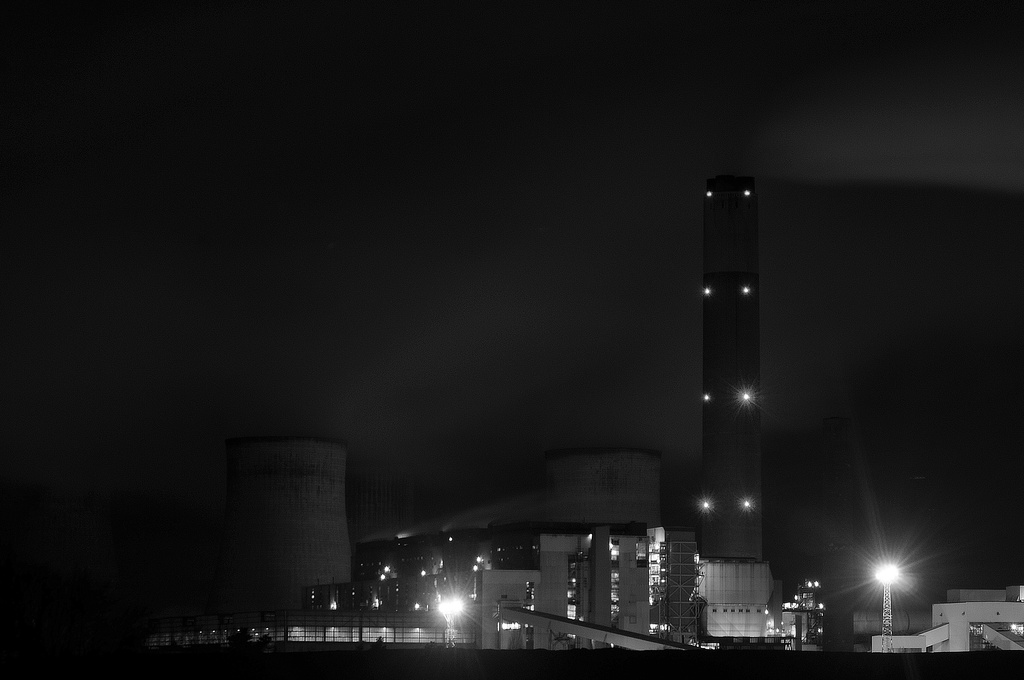 Ratcliffe Power Station long exposure by seanoneill